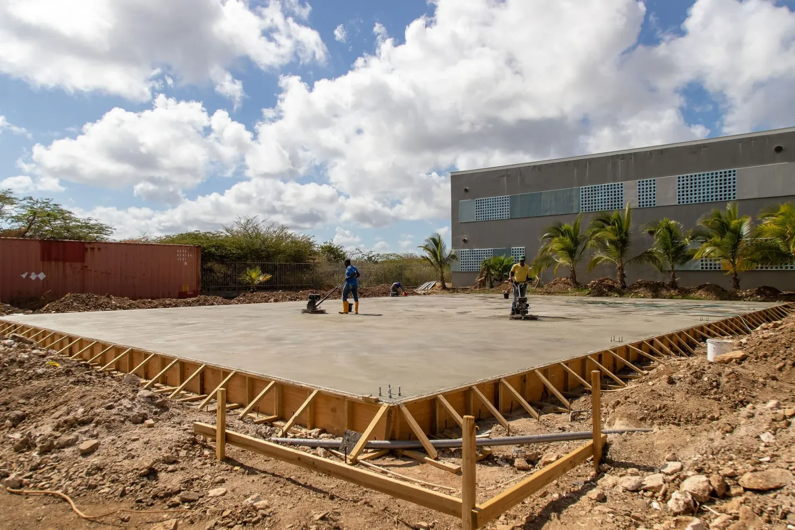 Betonvloer voor Scholen Gemeenschap Bonaire