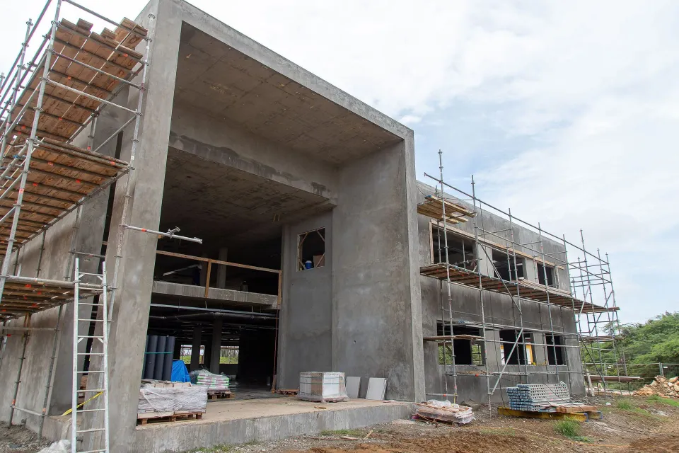 Goede vorderingen bij de bouw van het WEB hoofdkantoor, foto 2